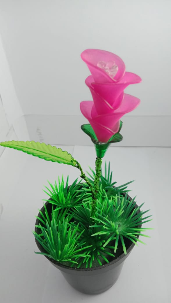 Bunga laos pink akrilik