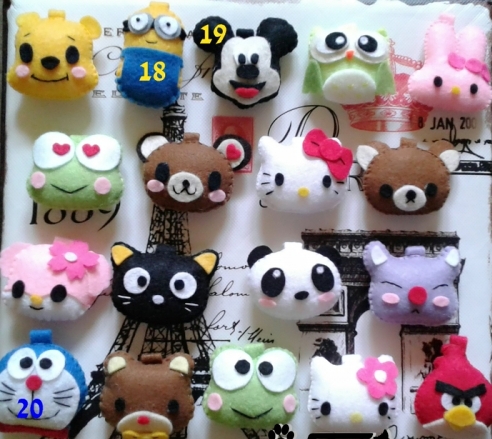 Gantungan kunci Kain flanel