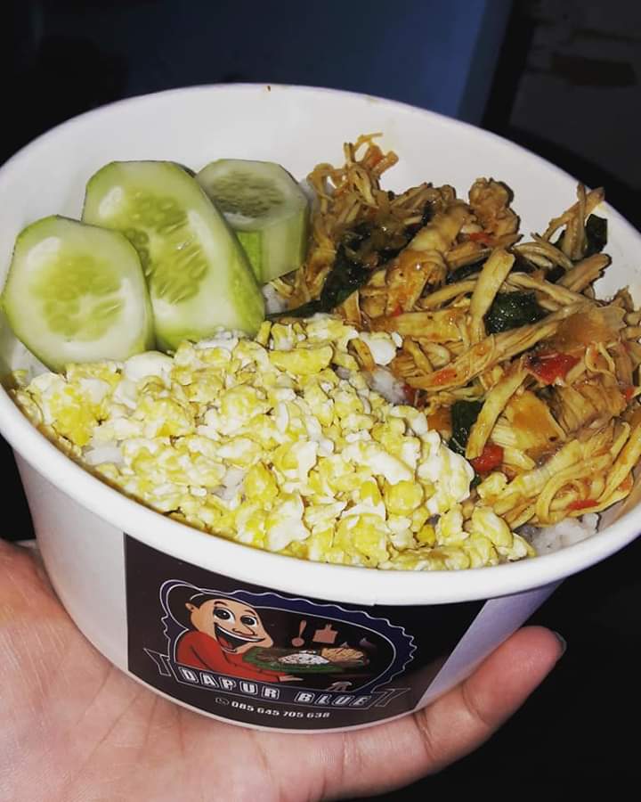 Rice bowl ayam suwir kemangi