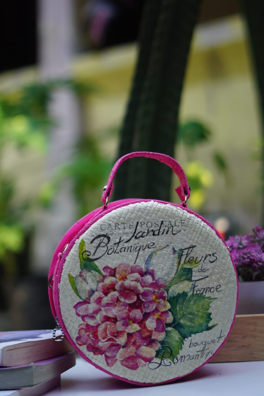 Tas pandan decaupage