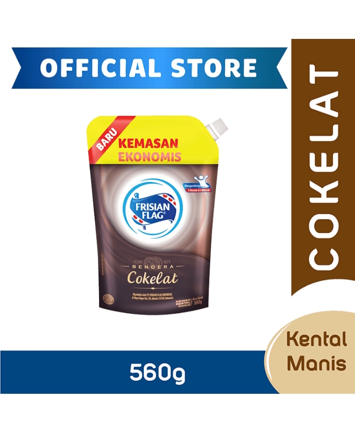 Veve Cell - Frisian Flag susu kental manis Chocolate pouch 560ml