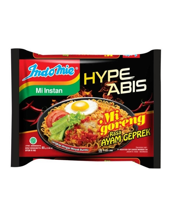 Veve cell - Indomie - Mie  Instan Goreng  Hypeabis Ayam Geprek 85g