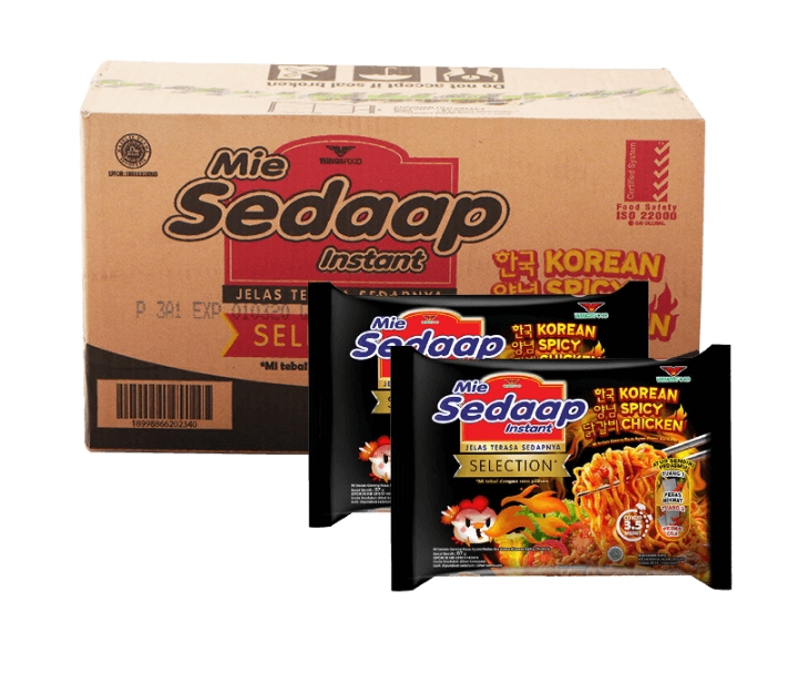 Veve cell - Mie Sedaap - Mie Instan Korean Specy Chichen carton 87g x 40 pcs