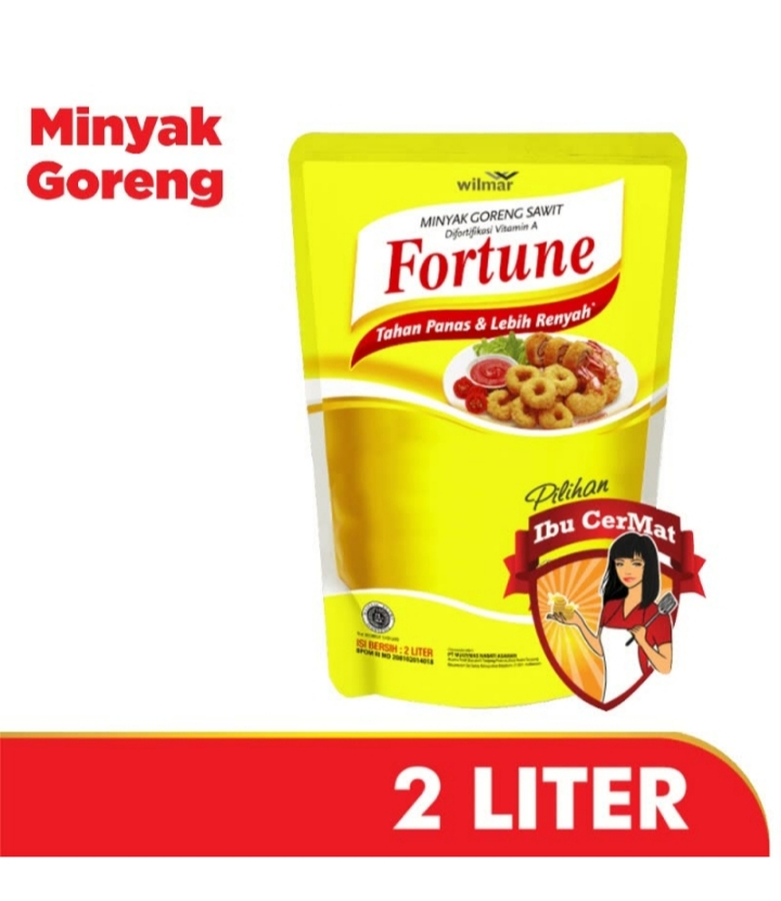 Veve cell - Minyak Goreng  -Fortune Cooking Oil  Pouch 2liter