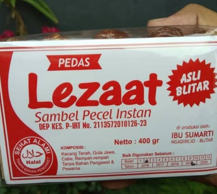 Veve cell - Sambel Pecel Asli Blitar 400g ( isi 5pcs )