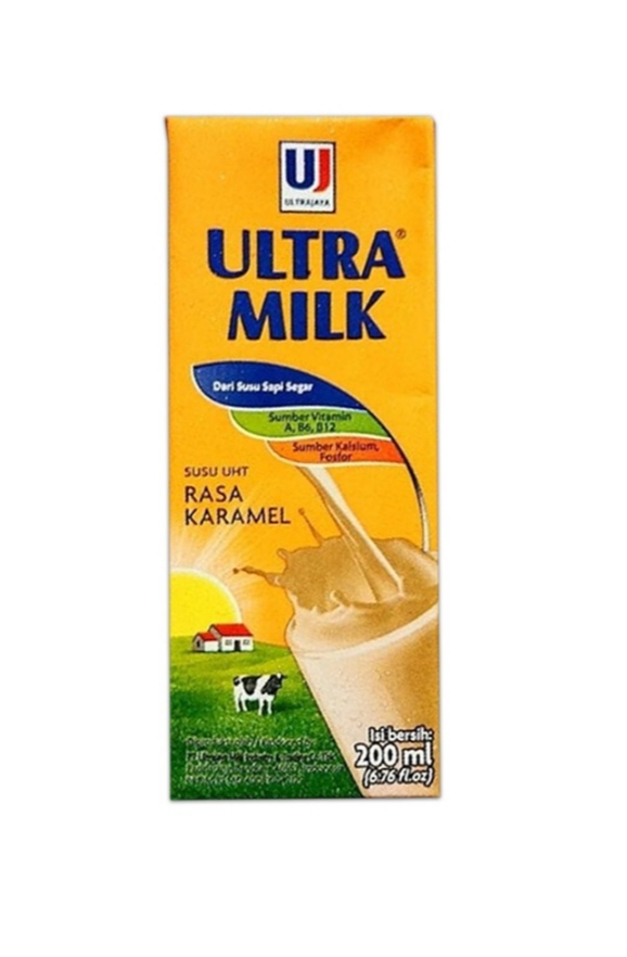 Veve Cell  - Ultra Milk Karamel carton 200mlx24 pcs