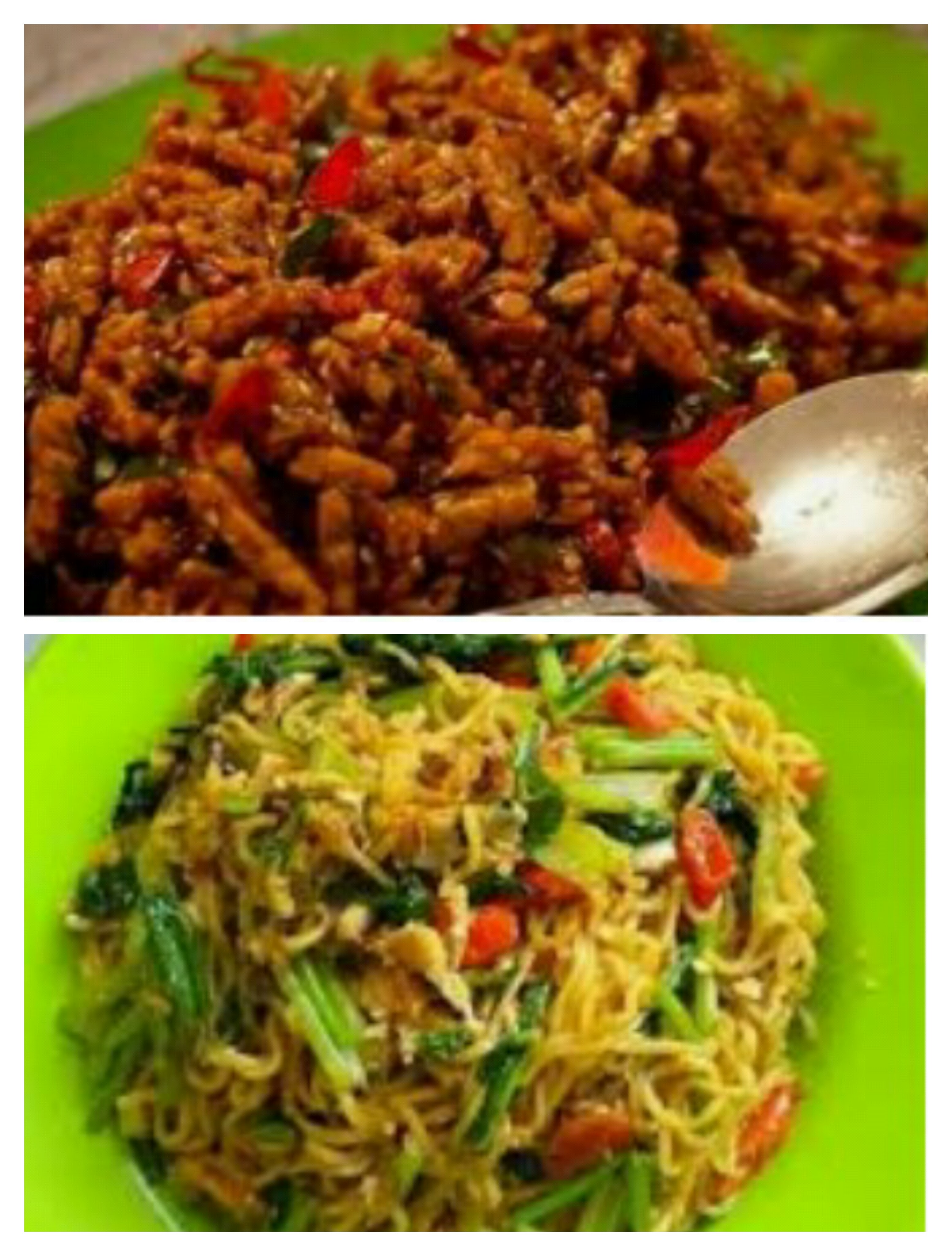 Mie dan oseng tempe